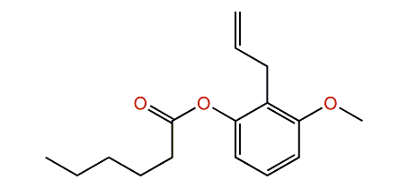 2-Allyl-3-methoxyphenyl hexanoate